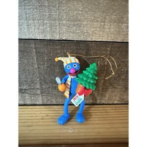 1993 Grolier Sesame Street Grover Jim Henson Christmas Ornament in Box